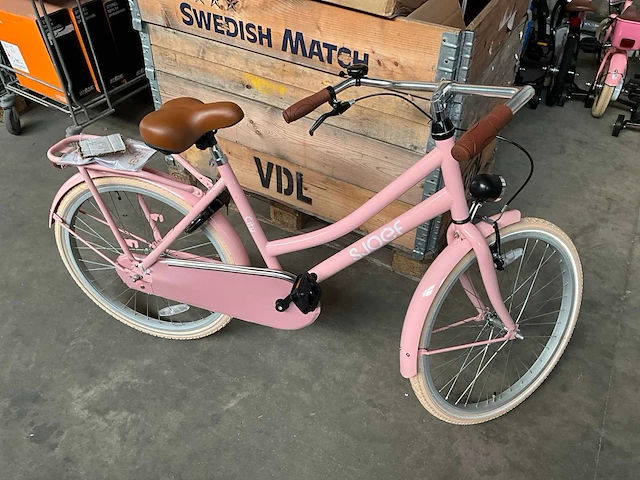 Sjoef city kinderfiets 24” roze - afbeelding 1 van  13