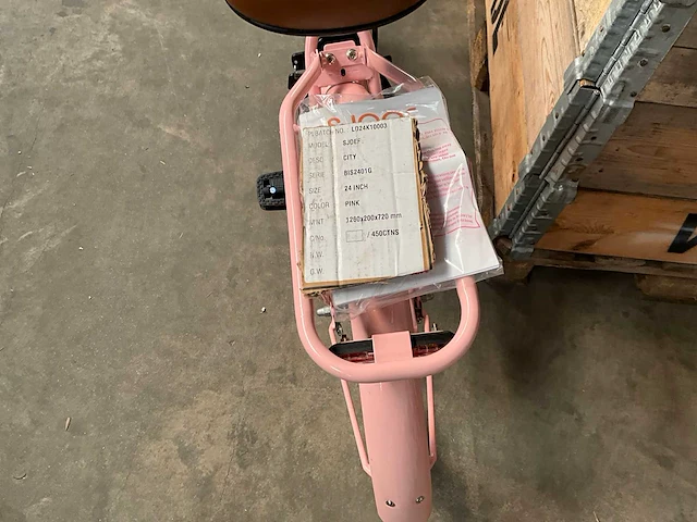 Sjoef city kinderfiets 24” roze - afbeelding 12 van  13