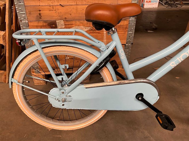 Sjoef city kinderfiets blauw 24 inch - afbeelding 2 van  12