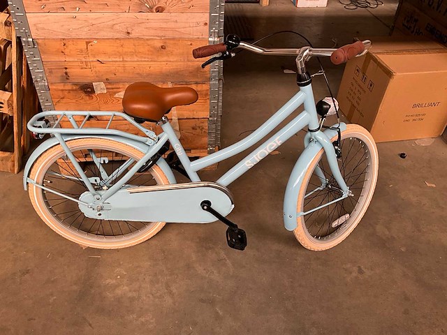 Sjoef city kinderfiets blauw 24 inch - afbeelding 12 van  12