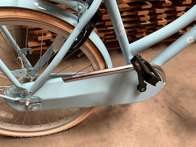 Sjoef city kinderfiets meisjes 24 inch lichtblauw - afbeelding 10 van  12