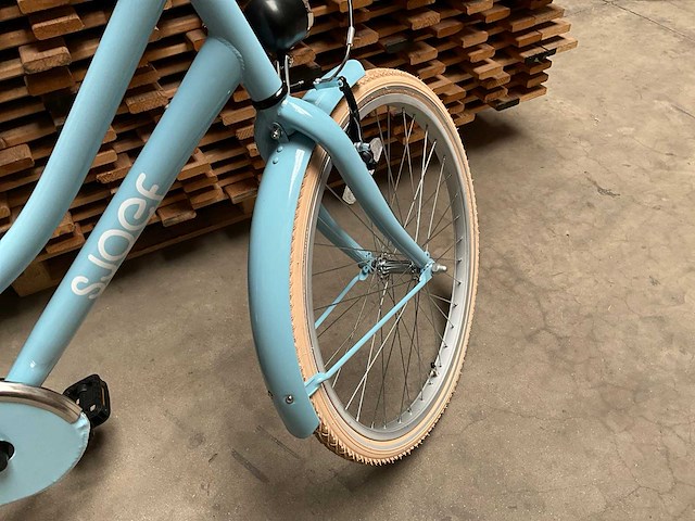 Sjoef city kinderfiets meisjes 24 inch lichtblauw - afbeelding 11 van  12