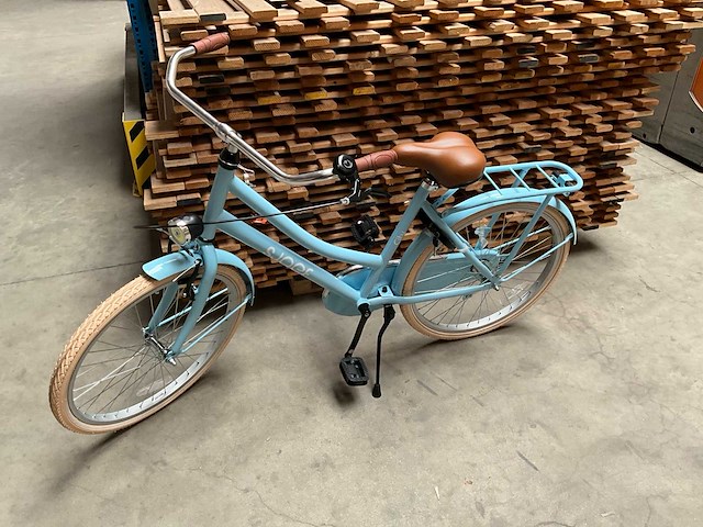 Sjoef city kinderfiets meisjes 24 inch lichtblauw - afbeelding 1 van  12