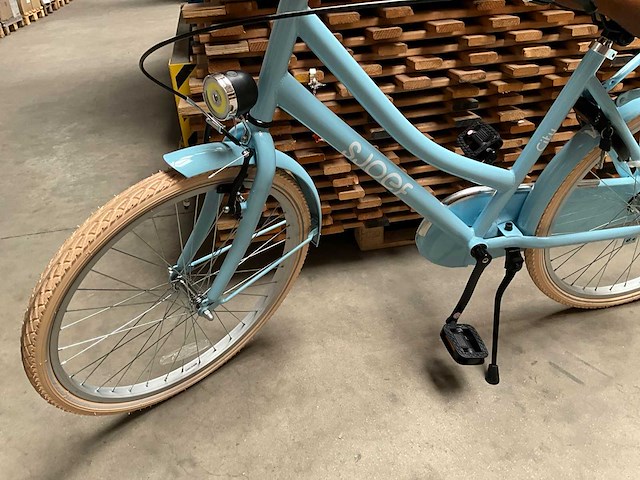 Sjoef city kinderfiets meisjes 24 inch lichtblauw - afbeelding 2 van  12
