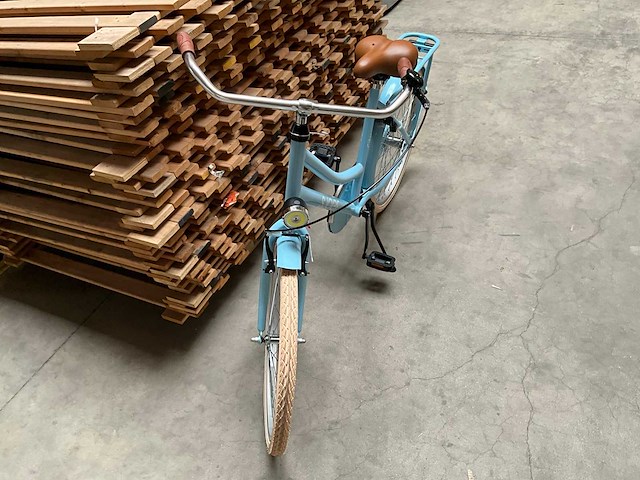 Sjoef city kinderfiets meisjes 24 inch lichtblauw - afbeelding 7 van  12