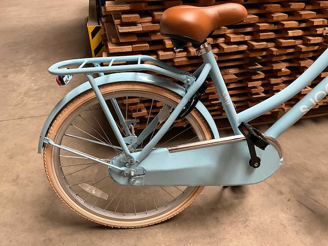 Sjoef city kinderfiets meisjes 24 inch lichtblauw - afbeelding 9 van  12