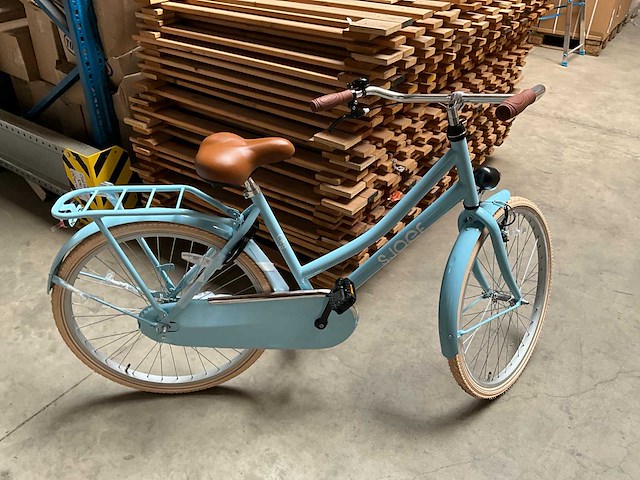 Sjoef city kinderfiets meisjes 26 inch lichtblauw - afbeelding 3 van  14