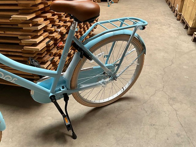 Sjoef city kinderfiets meisjes 26 inch lichtblauw - afbeelding 8 van  14