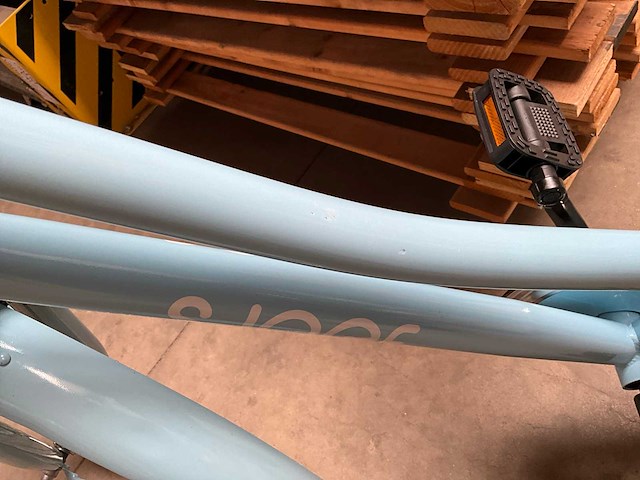 Sjoef city kinderfiets meisjes 26 inch lichtblauw - afbeelding 10 van  14