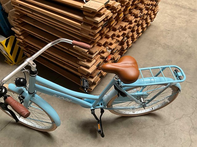 Sjoef city kinderfiets meisjes 26 inch lichtblauw - afbeelding 12 van  14