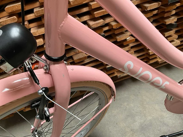 Sjoef city kinderfiets meisjes roze 26 inch - afbeelding 4 van  6
