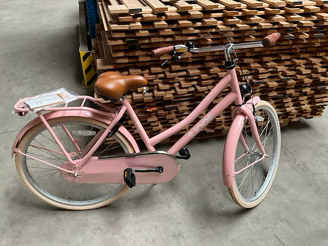 Sjoef city kinderfiets meisjes roze 26 inch - afbeelding 10 van  12