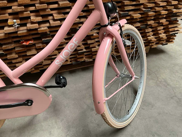 Sjoef city kinderfiets meisjes roze 26 inch - afbeelding 11 van  12