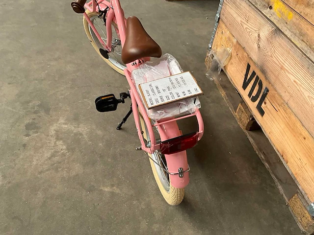 Sjoef classic girl kinderfiets 18” roze - afbeelding 3 van  12