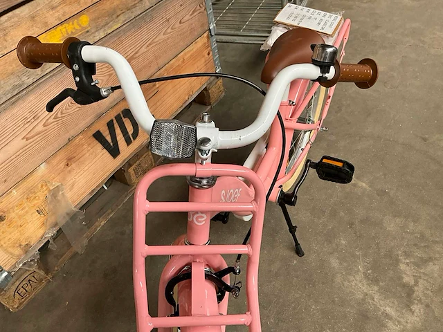 Sjoef classic girl kinderfiets 18” roze - afbeelding 4 van  12
