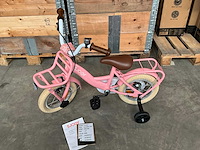 Sjoef classic girl kinderfiets met zijwieltjes 12 inch - afbeelding 2 van  9