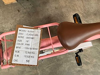 Sjoef classic girl kinderfiets met zijwieltjes 18 inch - afbeelding 4 van  6