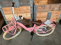 Sjoef classic girl kinderfiets met zijwieltjes 18 inch - afbeelding 5 van  6