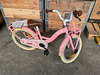 Sjoef classic girl kinderfiets met zijwieltjes 18 inch - afbeelding 1 van  10