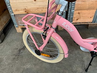 Sjoef classic girl kinderfiets met zijwieltjes 18 inch - afbeelding 9 van  10