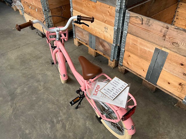 Sjoef classic girl kinderfiets met zijwieltjes 18 inch - afbeelding 6 van  10
