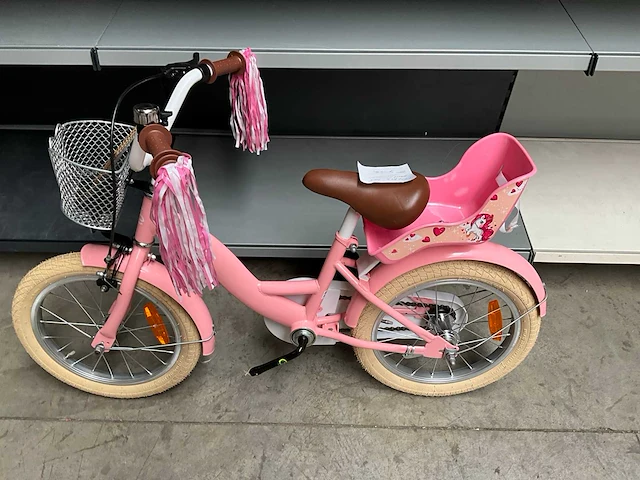 Sjoef dolly kinderfiets 16” roze - afbeelding 1 van  13