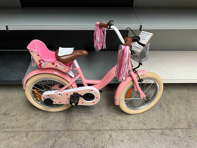 Sjoef dolly kinderfiets 16” roze - afbeelding 13 van  13
