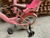 Sjoef dolly kinderfiets meisjes met zijwieltjes 14 inch roze - afbeelding 10 van  14