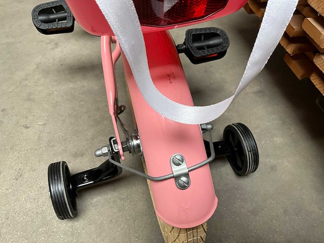 Sjoef dolly kinderfiets meisjes met zijwieltjes 14 inch roze - afbeelding 12 van  14