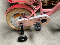 Sjoef dolly kinderfiets meisjes met zijwieltjes 14 inch roze - afbeelding 2 van  14