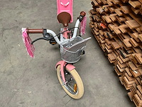 Sjoef dolly kinderfiets meisjes met zijwieltjes 14 inch roze - afbeelding 6 van  14