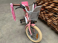 Sjoef dolly kinderfiets meisjes met zijwieltjes 14 inch roze - afbeelding 7 van  14