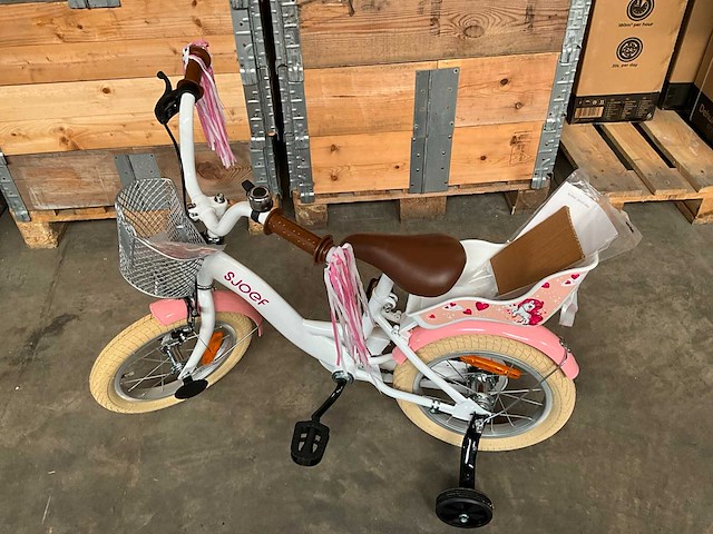 Sjoef dolly kinderfiets met zijwieltjes 14 inch - afbeelding 2 van  13