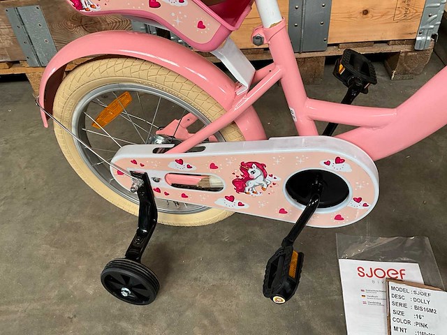 Sjoef dolly kinderfiets met zijwieltjes 16 inch - afbeelding 4 van  11