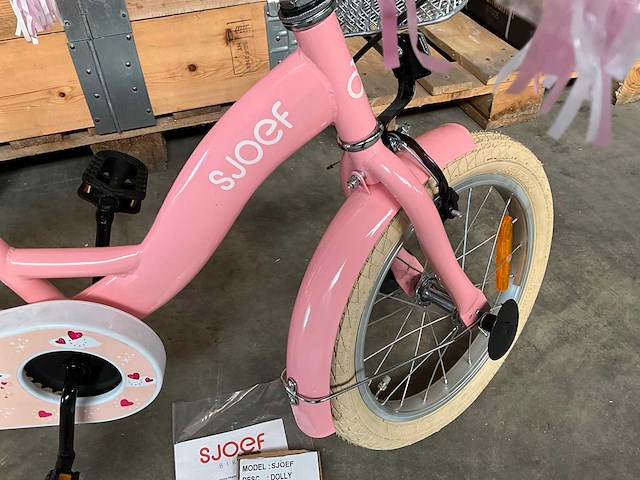 Sjoef dolly kinderfiets met zijwieltjes 16 inch - afbeelding 5 van  11
