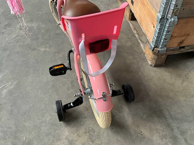 Sjoef dolly kinderfiets roze met zijwieltjes 14” - afbeelding 2 van  10