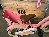 Sjoef dolly kinderfiets roze met zijwieltjes 14” - afbeelding 4 van  10