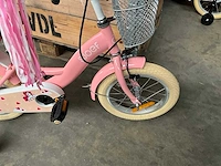 Sjoef dolly kinderfiets roze met zijwieltjes 14” - afbeelding 5 van  10