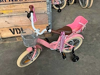 Sjoef dolly kinderfiets roze met zijwieltjes 14” - afbeelding 8 van  10