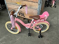 Sjoef dolly kinderfiets roze met zijwieltjes 16” - afbeelding 4 van  11