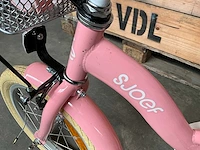 Sjoef dolly kinderfiets roze met zijwieltjes 16” - afbeelding 6 van  11