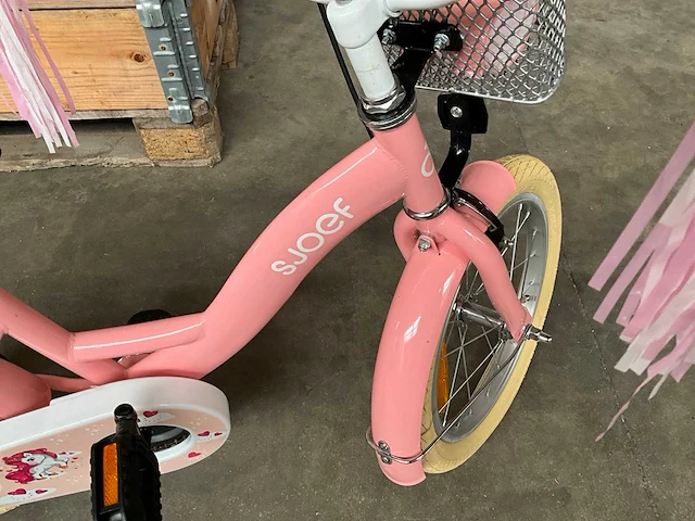 Sjoef dolly kinderfiets roze met zijwieltjes 16” - afbeelding 11 van  11