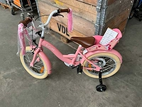 Sjoef dolly kinderfiets roze met zijwieltjes 16” - afbeelding 2 van  12