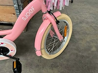 Sjoef dolly kinderfiets roze met zijwieltjes 16” - afbeelding 6 van  12
