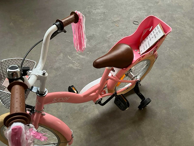 Sjoef dolly kinderfiets roze met zijwieltjes 16” - afbeelding 12 van  12