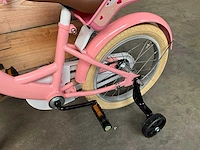 Sjoef dolly kinderfiets roze met zijwieltjes 16” - afbeelding 4 van  12