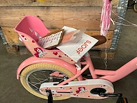 Sjoef dolly kinderfiets roze met zijwieltjes 16” - afbeelding 6 van  12