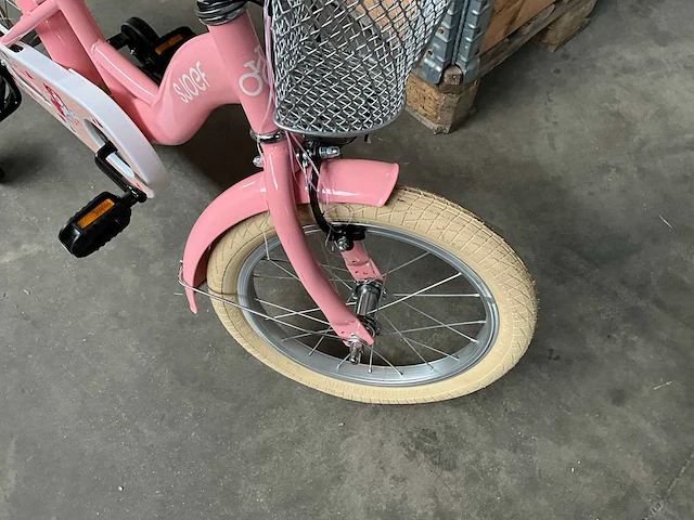 Sjoef dolly kinderfiets roze met zijwieltjes 16” - afbeelding 8 van  12