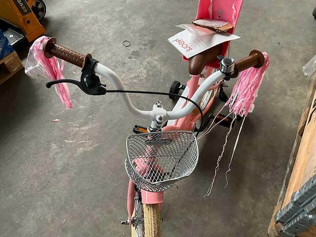 Sjoef dolly kinderfiets roze met zijwieltjes 16” - afbeelding 9 van  12