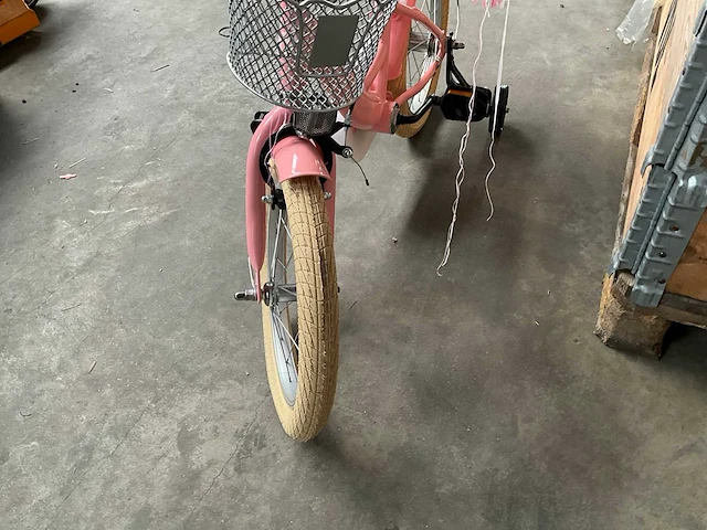 Sjoef dolly kinderfiets roze met zijwieltjes 16” - afbeelding 10 van  12